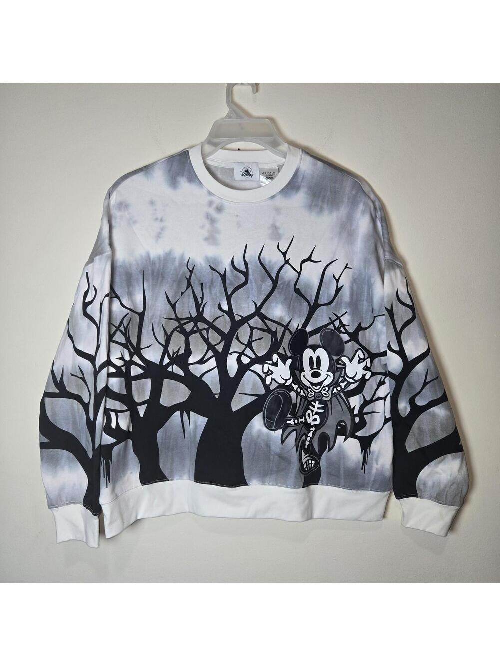 Disneyland Resort Mickey Mouse Halloween Tie-Dye Crewneck Sweatshirt sz S